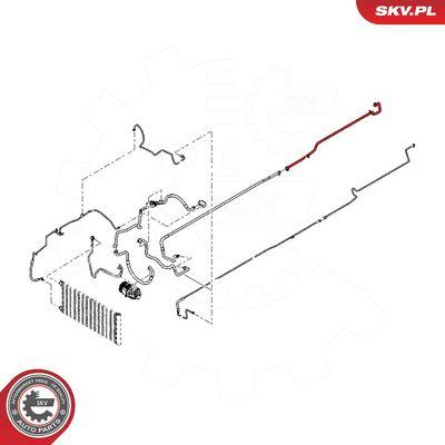 Luftkonditioneringsrör - Högtrycksledning, klimatanläggning ESEN SKV 54SKV698