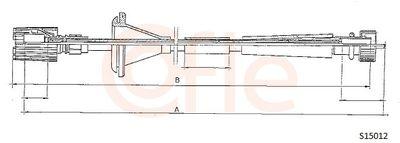 Hastighetsmätarvajer - Hastighetsmätaraxel COFLE 92.S15012