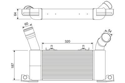 Intercooler - Laddluftkylare VALEO 822910