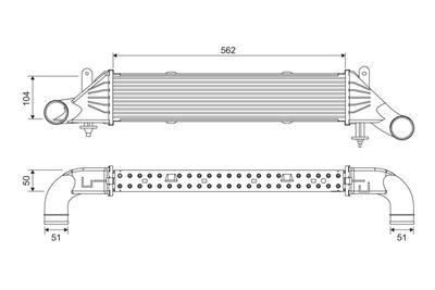 Intercooler - Laddluftkylare VALEO 818540