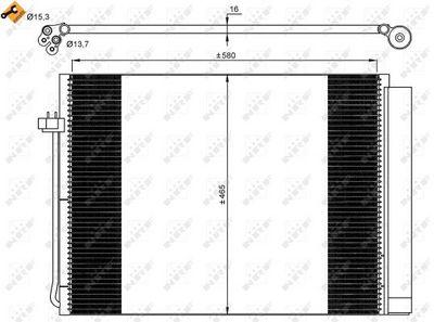 Kondensor - Kondensor, klimatanläggning NRF 35906