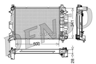 Kylare - Kylare, motorkylning DENSO DRM25013