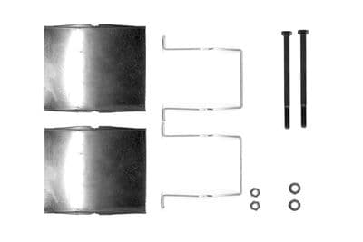 Bromssystem tillbehör - Tillbehörssats, skivbromsbelägg BOSCH 1 987 474 406