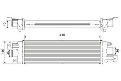 Intercooler - Laddluftkylare VALEO 818229