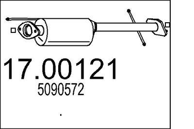 Dieselpartikelfilter - Sot-/partikelfilter, avgassystem MTS 17.00121