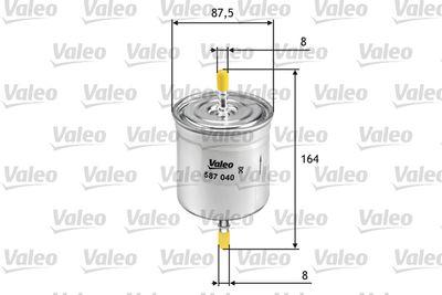 Bränslefilter - Bränslefilter VALEO 587040