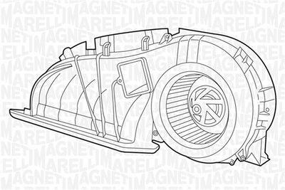 Fläktmotor - Kupéfläkt MAGNETI MARELLI 069401324010