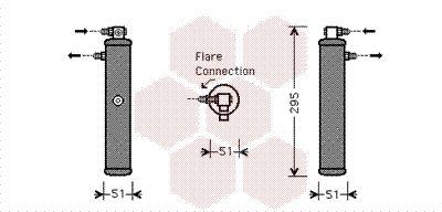 Torkfilter - Torkare,m klimatanläggning VAN WEZEL 7400D050