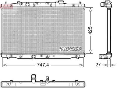 Kylare - Kylare, motorkylning DENSO DRM40054