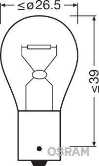 Backljuslampa - Glödlampa, blinker OSRAM 7529