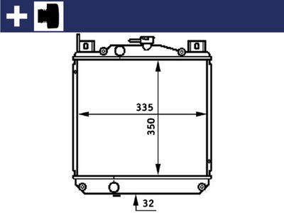 Kylare - Kylare, motorkylning MAHLE CR 655 000S