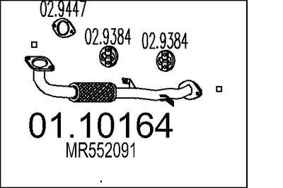 Avgasrör - Avgasrör MTS 01.10164