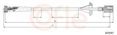 Hastighetsmätarvajer - Hastighetsmätaraxel COFLE 92.S07047