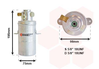 Torkfilter - Torkare,m klimatanläggning VAN WEZEL 3000D266