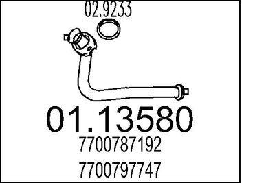 Avgasrör - Avgasrör MTS 01.13580