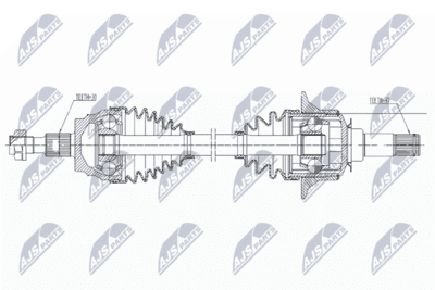 Drivaxel - Drivaxel NTY NPW-ME-162