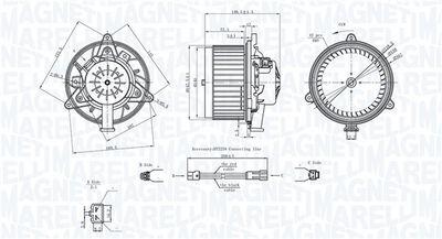 Fläktmotor - Kupéfläkt MAGNETI MARELLI 069412742010