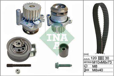 Vattenpump + kamremssats - Vattenpump + kuggremssats INA 530 0091 30