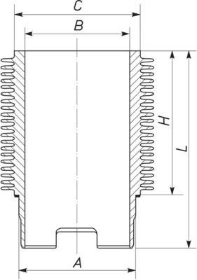 Cylindermantel - Cylinderhylsa MAHLE 101 WR 02 00