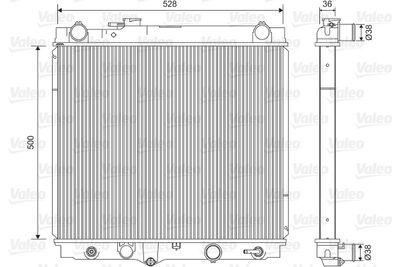 Kylare - Kylare, motorkylning VALEO 701596