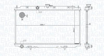 Kylare - Kylare, motorkylning MAGNETI MARELLI 350213176200