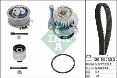 Vattenpump + kamremssats - Vattenpump + kuggremssats INA 530 0201 32