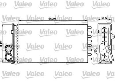 Värmeväxlare - Värmeväxlare, kupévärmare VALEO 812014