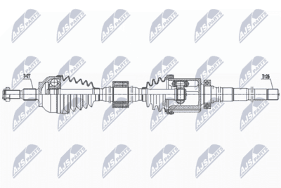 Drivaxel - Drivaxel NTY NPW-FR-137