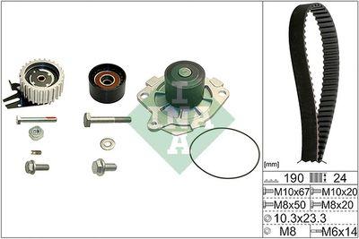 Vattenpump + kamremssats - Vattenpump + kuggremssats INA 530 0624 30