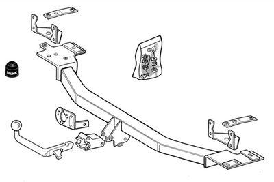 Dragkrokar och kablagekit - Släpfordonstillkoppling BRINK 346000