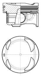 Kolv - Kolv KOLBENSCHMIDT 41108600