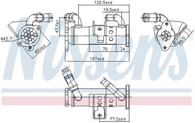 EGR-kylare - Kylare, avgasåterföring NISSENS 989473