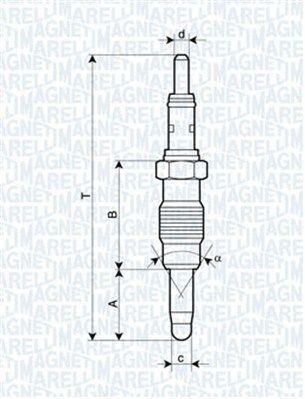 Glödstift - Glödstift MAGNETI MARELLI 062900011304