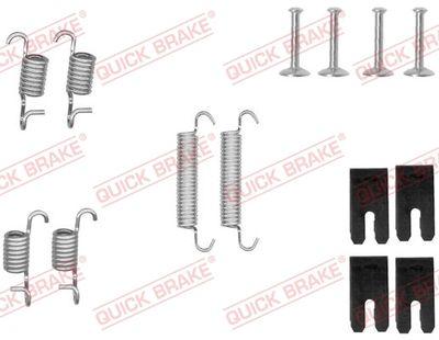 Handbroms delar - Tillbehörssats, bromsbackar, parkeringsbroms QUICK BRAKE 105-0850