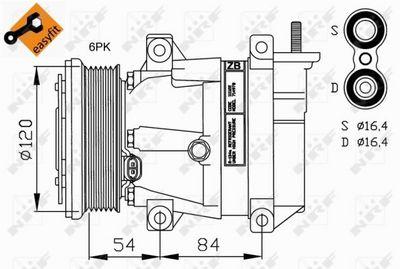 A/C-kompressor - Kompressor, klimatanläggning NRF 32220G