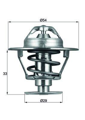 Termostat - Termostat, kylmedel MAHLE TX 86 76D