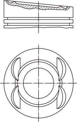 Kolv - Kolv MAHLE 028 03 12