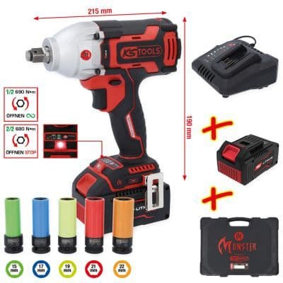 Slagskruvmejsel (batteridriven) - Slagskruvdragare (batteri) KS TOOLS 515.6100