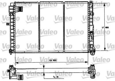 Kylare - Kylare, motorkylning VALEO 731185