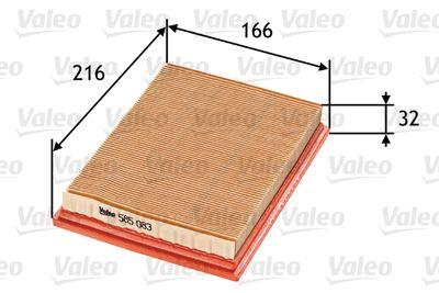 Luftfilter - Luftfilter VALEO 585083