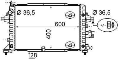 Kylare - Kylare, motorkylning MAHLE CR 1858 000S