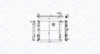 Kylare - Kylare, motorkylning MAGNETI MARELLI 350213216000