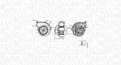 Fläktmotor - Kupéfläkt MAGNETI MARELLI 069412761010