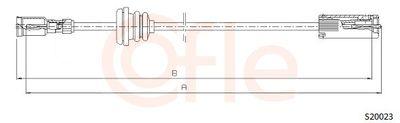 Hastighetsmätarvajer - Hastighetsmätaraxel COFLE 92.S20023