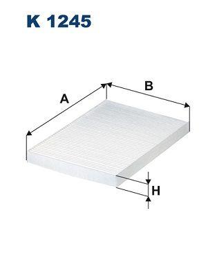 Pollenfilter - Filter, kupéventilation FILTRON K 1245