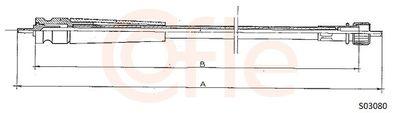 Hastighetsmätarvajer - Hastighetsmätaraxel COFLE 92.S03080