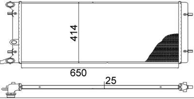 Kylare - Kylare, motorkylning MAHLE CR 368 001S