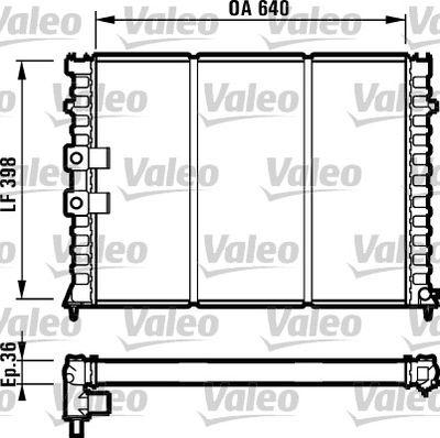 Kylare - Kylare, motorkylning VALEO 731586