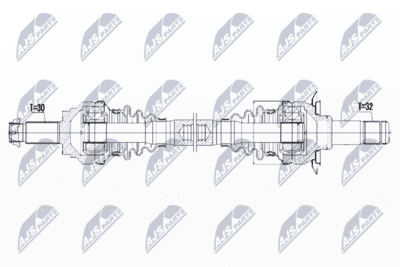 Drivaxel - Drivaxel NTY NPW-BM-042