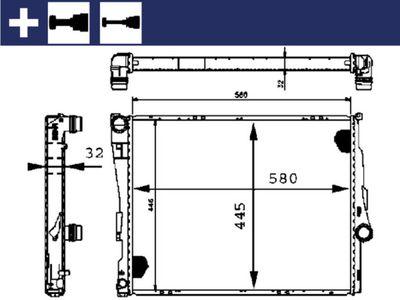 Kylare - Kylare, motorkylning MAHLE CR 455 000S